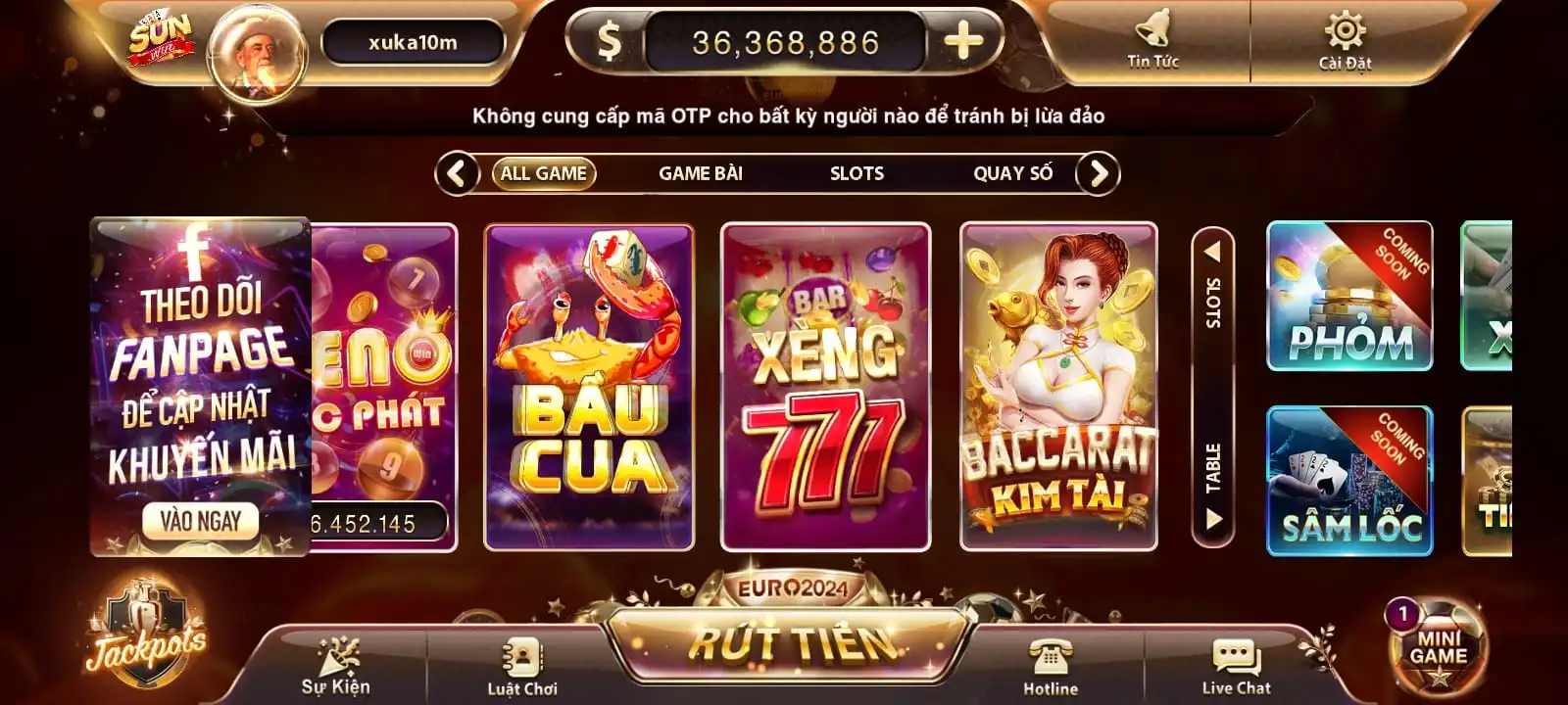 Game bài đỉnh cao trên Sunwin