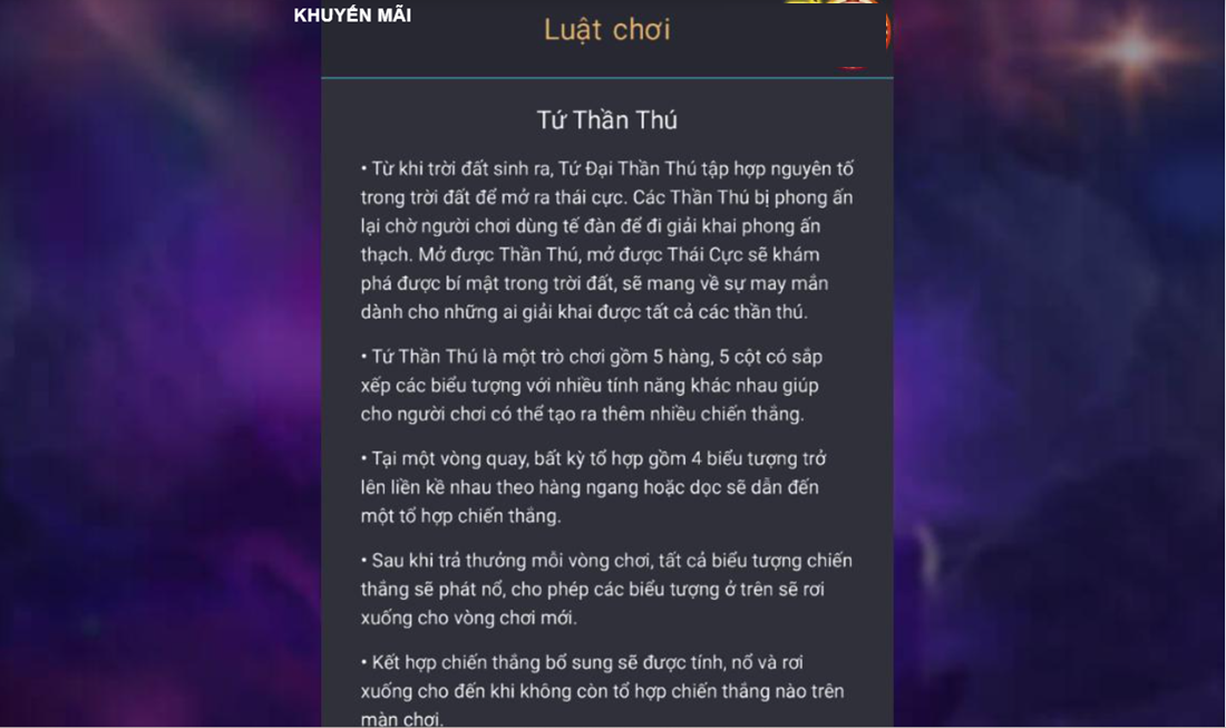 Khám phá luật chơi của game